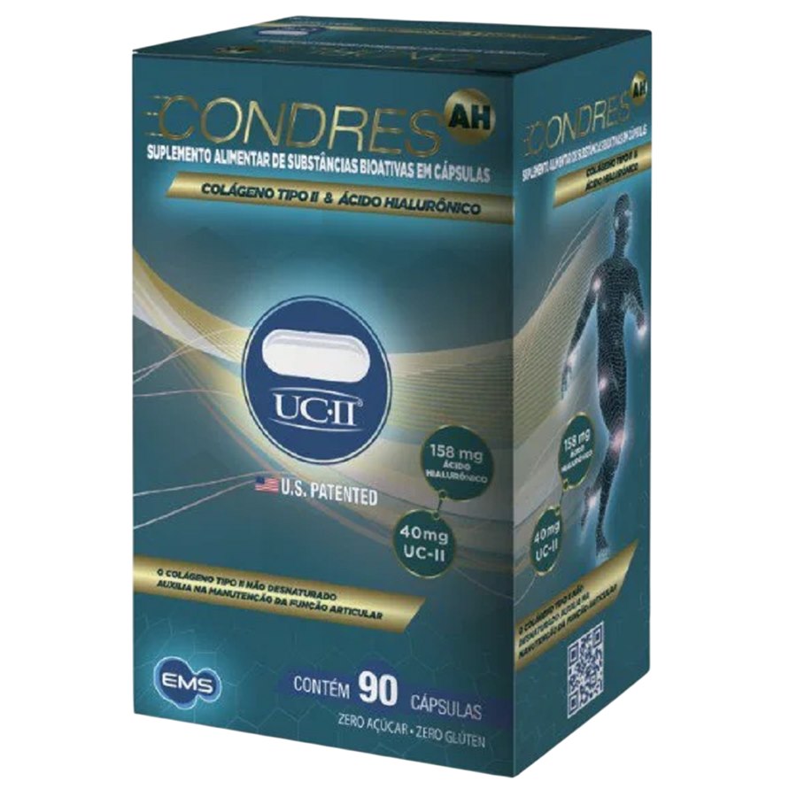 large-638895662670204679-830851 Condres Ah - Colágeno Tipo Il + Ácido Hialurônico 90 Cápsulas - Imagem 1